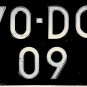 Netherlands License Plate (70-DG 09)