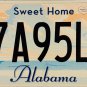 2013 Alabama License Plate (57A95L9)