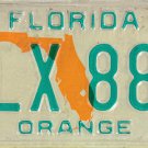 1996 Florida License Plate (SLX 88K)