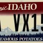 2009 Idaho License Plate (1A VX155)