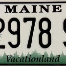 2013 Maine License Plate (2978 SZ)