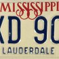 1984 Mississippi License Plate (KXD 901)