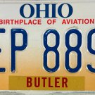 2001 Ohio License Plate (CEP 8890)
