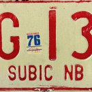 1974/76 Phillipines Subic Bay Naval Base License Plate (3G 134) RARE 1974/76 Phillipines Subic Bay Naval Base License Plate (3G 134) RARE