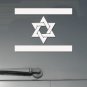10" x 7.5" - Israel Flag - Light Blue Color - Pick Color - Vinyl Decal Sticker