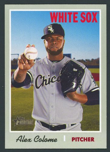 ALEX COLOME - 2019 TOPPS HERITAGE BASEBALL - CARD #342 - CHICAGO WHITE SOX