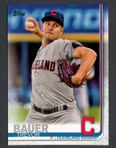 Trevor Bauer - 2019 Topps Series One Baseball - Card #110 - Cleveland Indians