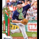 BRENDAN MCKAY - 2020 TOPPS HOLIDAY #HW91 - SHORT PRINT - SCARF - ROOKIE -RC RAYS