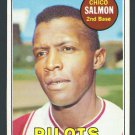CHICO SALMON - 1969 TOPPS BASEBALL - CARD #62 - SEATTLE PILOTS