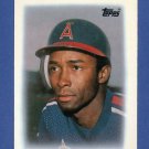 Gary Pettis 1986 Topps League Leaders Mini Card #7 California Angels   FREE SHIP