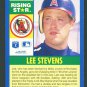 LEE STEVENS - 1991 SCORE RISING STAR BASEBALL - #82 - CALIFORNIA ANGELS