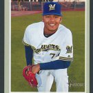 FREDDY PERALTA - 2019 TOPPS HERITAGE BASEBALL - CARD #229 - MILWAUKEE BREWERS