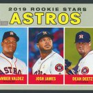 Dean Deetz / Framber Valdez / Josh James 2019 Topps Heritage Card #400 Astros RC