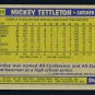 MICKEY TETTLETON - 1987 Topps Baseball - Card #649 - OAKLAND ATHLETICS