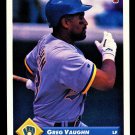 GREG VAUGHN - 1993 DONRUSSS BASEBALL - CARD #103 - MILWAUKEE BREWERS