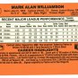 MARK WILLIAMSON - 1990 DONRUSSS BASEBALL - CARD #406 - BALTIMORE ORIOLES