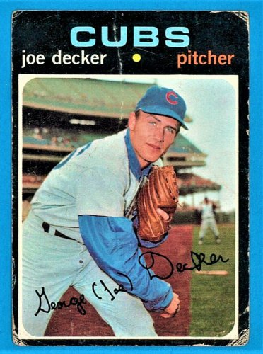 Joe Decker - 1971 Topps Baseball - Card #98 - Chicago Cubs - Fair Condition