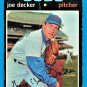 Joe Decker - 1971 Topps Baseball - Card #98 - Chicago Cubs - Fair Condition