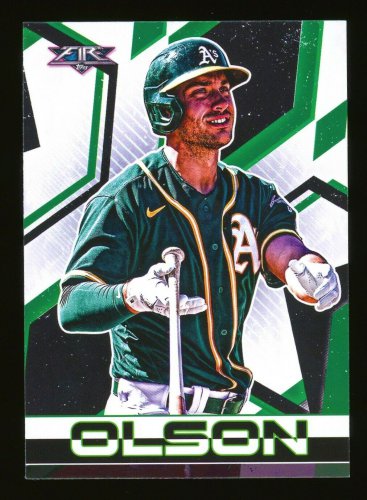 MATT OLSON - 2021 Topps FIRE BASEBALL - Card #130 - OAKLAND ATHLETICS