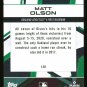 MATT OLSON - 2021 Topps FIRE BASEBALL - Card #130 - OAKLAND ATHLETICS