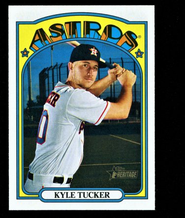KYLE TUCKER -  2021 TOPPS HERITAGE BASEBALL - CARD #111 - HOUSTON ASTROS