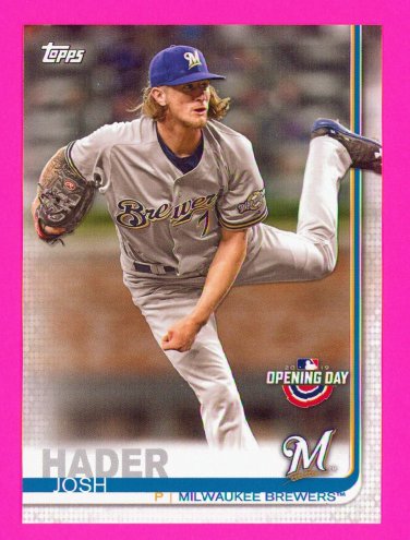 Josh Hader - 2019 Topps Opening Day Card #115 Milwaukee Brewers - NM/M