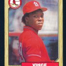 VINCE COLEMAN - 1987 Topps Baseball - Card #590 - ST. LOUIS CARDINALS
