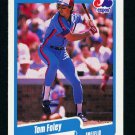 TOM FOLEY - 1990 FLEER BASEBALL - CARD #344 - MONTREAL EXPOS