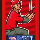 Mike Trout -  2013 Triple Play Stickers Red - #11 - LOS ANGELES ANGELS