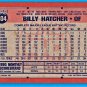 BILLY HATCHER - 1991 Topps BASEBALL - Card #604 - CINCINNATI REDS