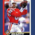 Greg McMurtry 1991 Score Football - Card #161 - New England Patriots Free Ship