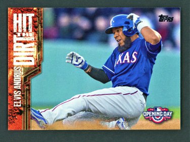 Elvis Andrus - 2015 Topps Opening Day - Hit the Dirt - CARD #HTD13 TEXAS RANGERS