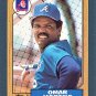 OMAR MORENO - 1987 TOPPS Baseball  - Card #214 - NEW YORK YANKEES- FREE SHIPPING