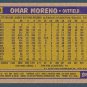 OMAR MORENO - 1987 TOPPS Baseball  - Card #214 - NEW YORK YANKEES- FREE SHIPPING