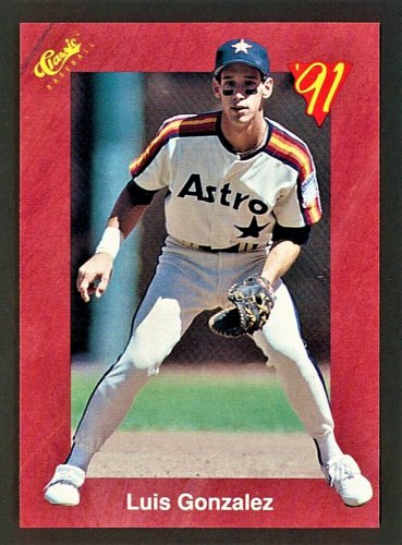 1991 Classic II Baseball - Luis Gonzalez - Card #T91 - Red Border Houston Astros