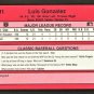 1991 Classic II Baseball - Luis Gonzalez - Card #T91 - Red Border Houston Astros