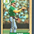 DAVE LEIPER - 1987 TOPPS Baseball  - Card #441 - OAKLAND ATHLETICS FREE SHIPPING