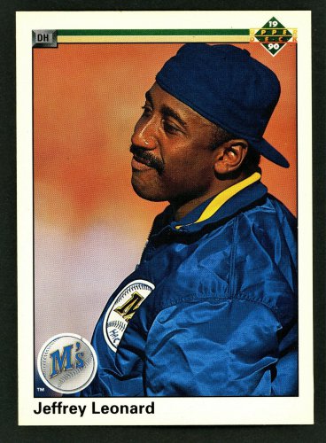 JEFFREY LEONARD - 1990 UPPER DECK  Baseball  - Card #331 - SEATTLE MARINERS