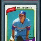 MIKE JORGENSEN - 1980 TOPPS BASEBALL - #213 - PSA 8 NM-MT - TEXAS RANGERS