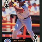 CECIL FIELDER 1992 MAJOR LEAGUE BASEBALL ACES PLAYING CARDS BLACK KING OF CLUBS