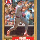DICK SCHOFIELD - 1987 TOPPS BASEBALL - CARD #502 - CALIFORNIA ANGELS