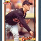 PETE HARNISCH - 1991 TOPPS BASEBALL - CARD #179 - BALTIMORE ORIOLES