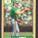 DAVE LEIPER - 1987 TOPPS BASEBALL - CARD #441 - OAKLAND ATHLETICS