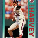 BRYAN HARVEY - 1992 FLEER BASEBALL - CARD #61 - CALIFORNIA ANGELS