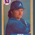 RICK MAHLER - 1987 TOPPS BASEBALL - CARD #242 - ATLANTA BRAVES
