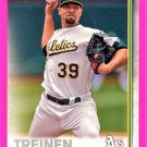 2019 Topps Series 1 - BLAKE TREINEN - Card #147 - OAKLAND ATHLETICS - NM/M