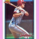 Darren Daulton - 1991 Topps Baseball - Card #89 - Philadelphia Phillies