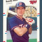 RANDY BUSH - 1988 FLEER Baseball  - Card #6 - MINNESOTA TWINS