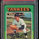 RICK DEMPSEY - 1975 TOPPS BASEBALL - NEW YORK YANKEES- #451 - PSA 8 (OC) - NM-MT