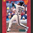 1991 Classic II Baseball - Eric Anthony - Card #T34 - Red Border Houston Astros